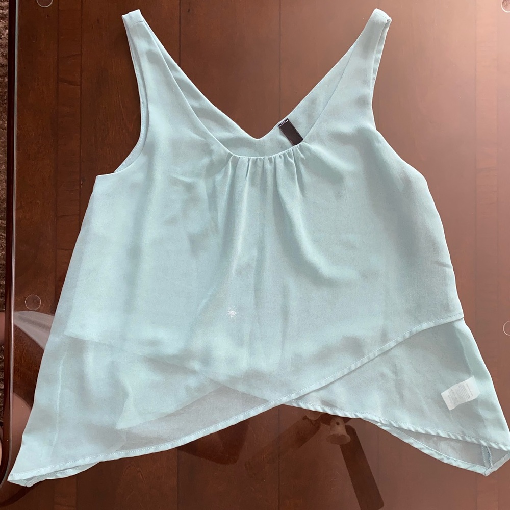 Dressy Aqua Top